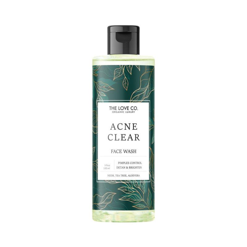 the love co. organic luxury acne clear face wash