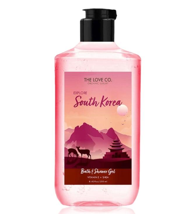 the love co. south korea bath & shower gel - 250 ml
