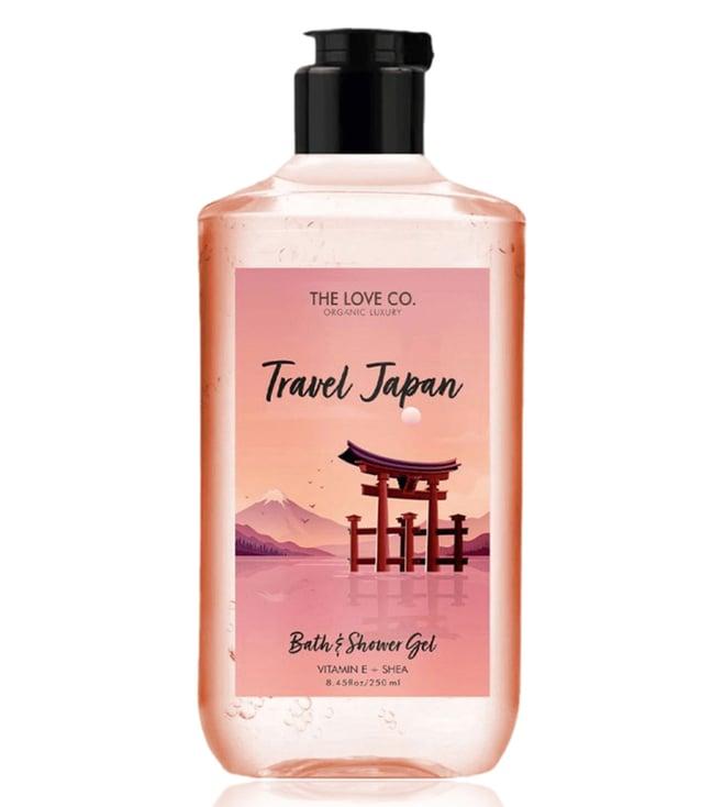 the love co. travel japan bath & shower gel - 250 ml
