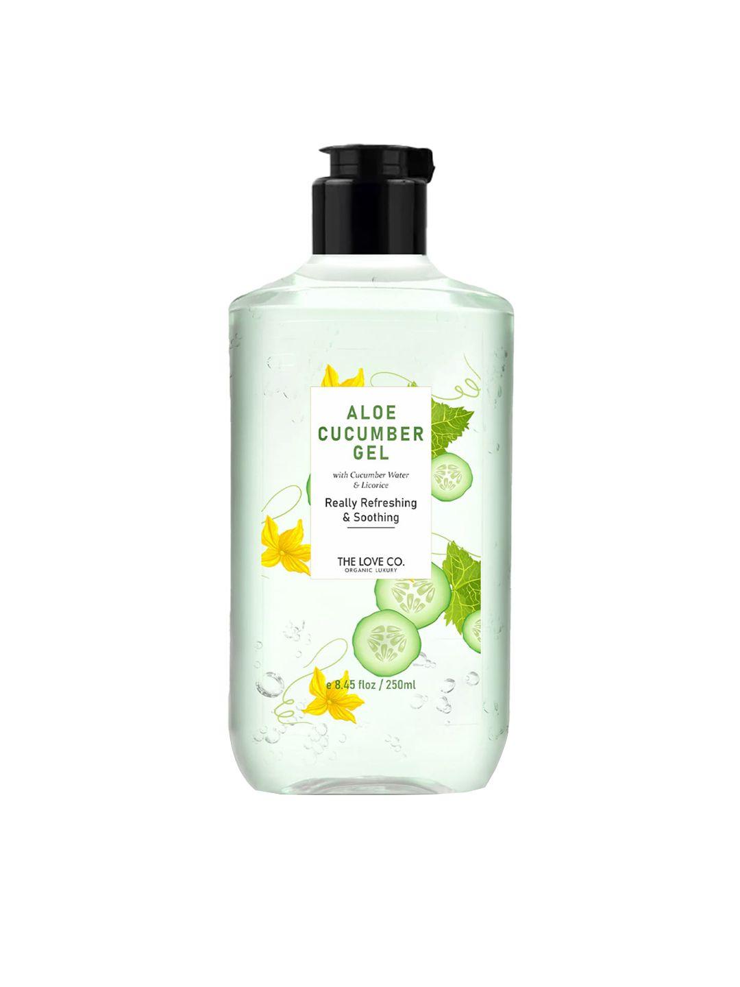the love co. unisex aloe with cucumber water & licorice gel 250ml