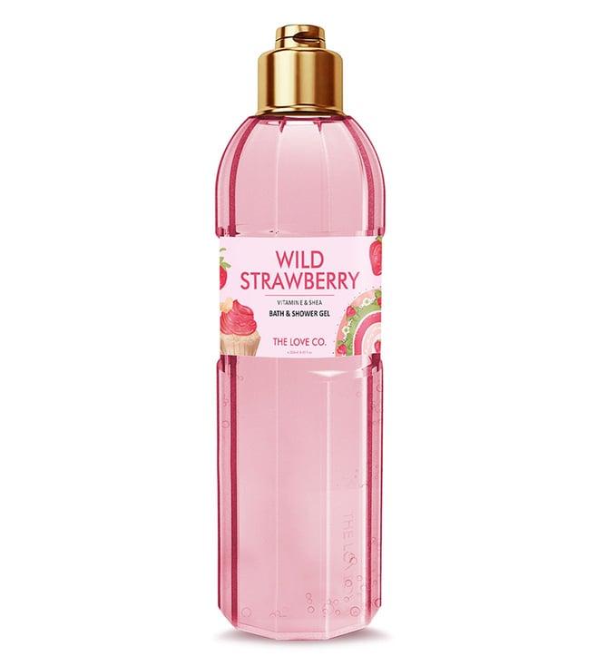 the love co. wild strawberry bath & shower gel - 250 ml