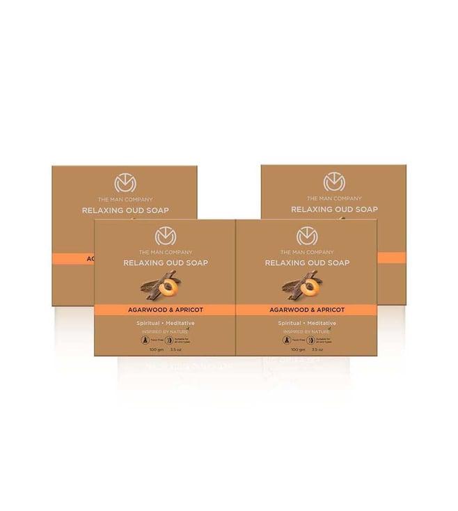 the man company relaxing oud soap for men - buy 3 get 1 free