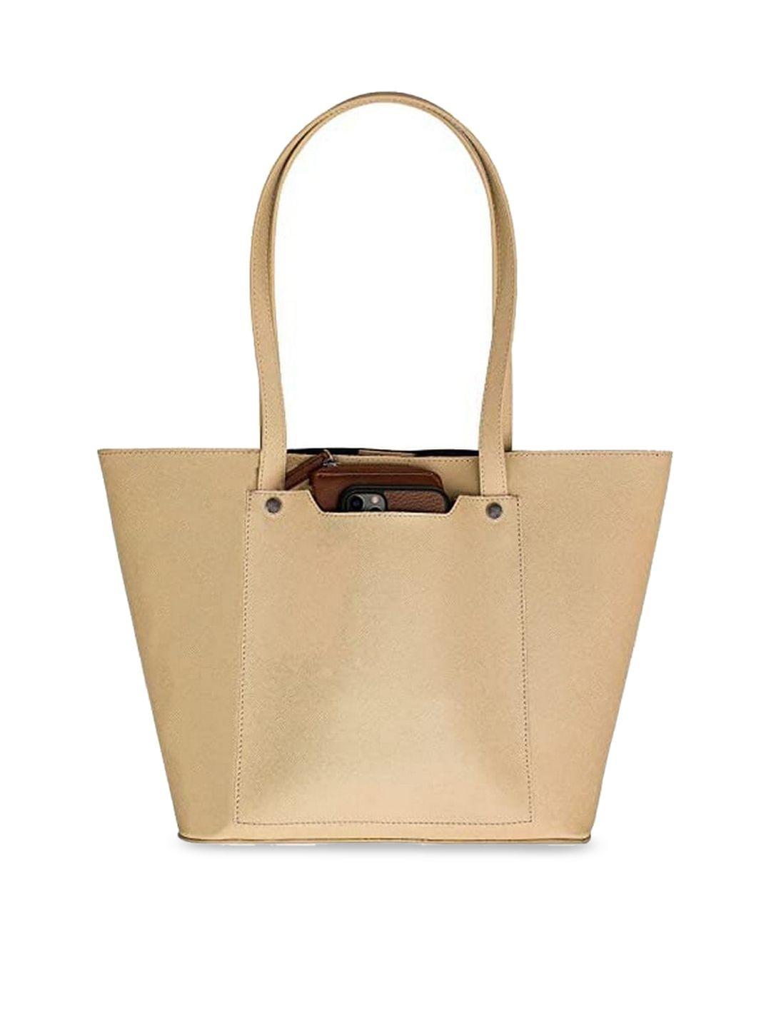 the messy corner pu structured tote bag