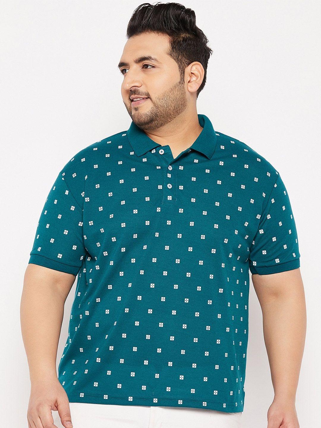 the million club men plus size printed polo collar t-shirt