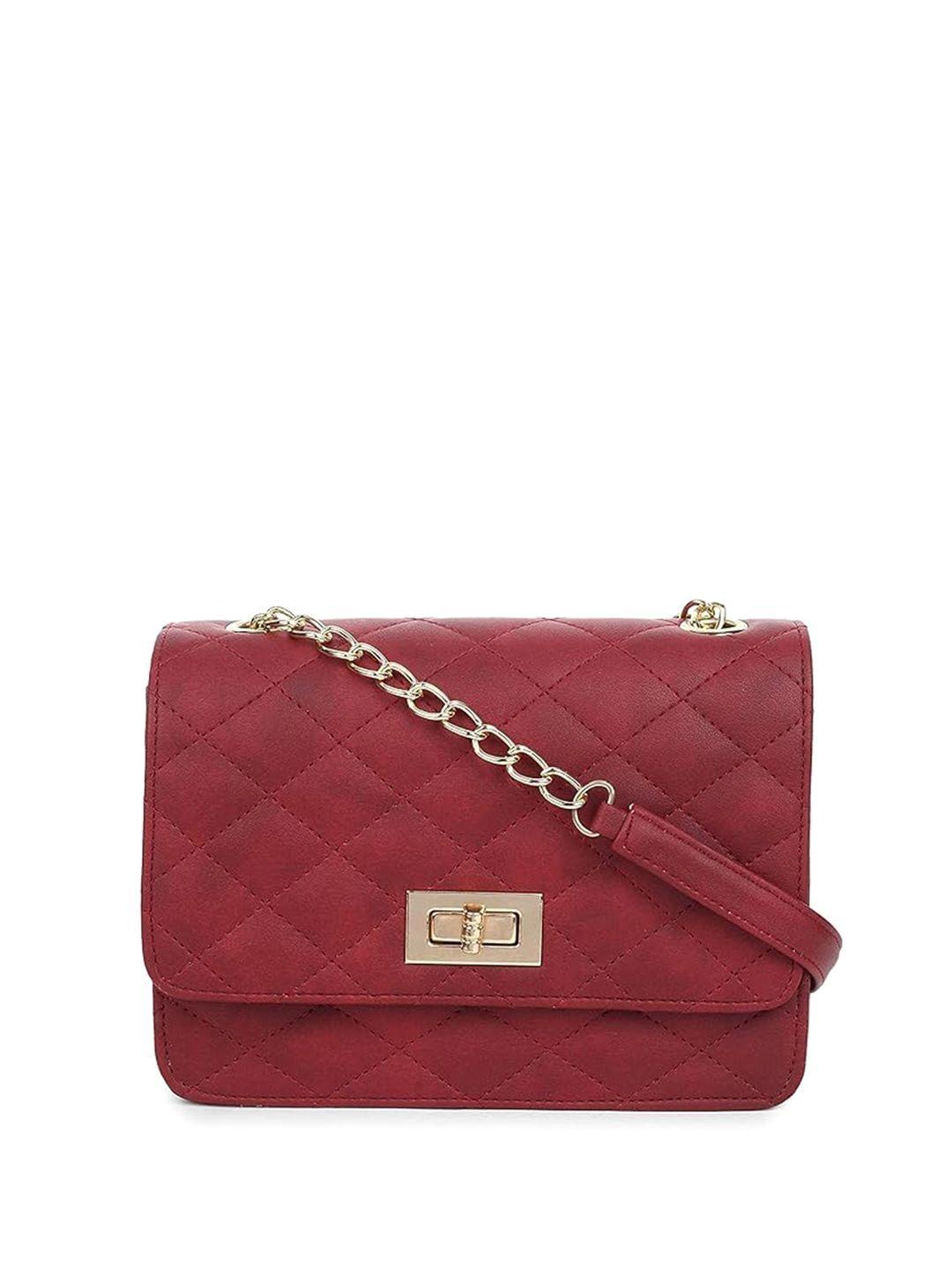 the mini needle textured pu oversized structured sling bag with quilted