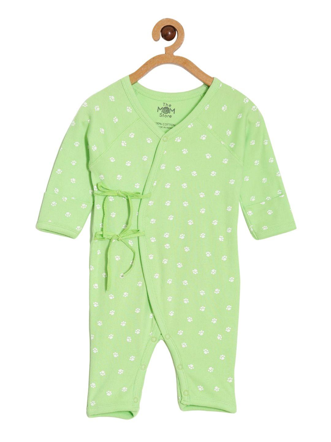 the mom store infants printed cotton romper