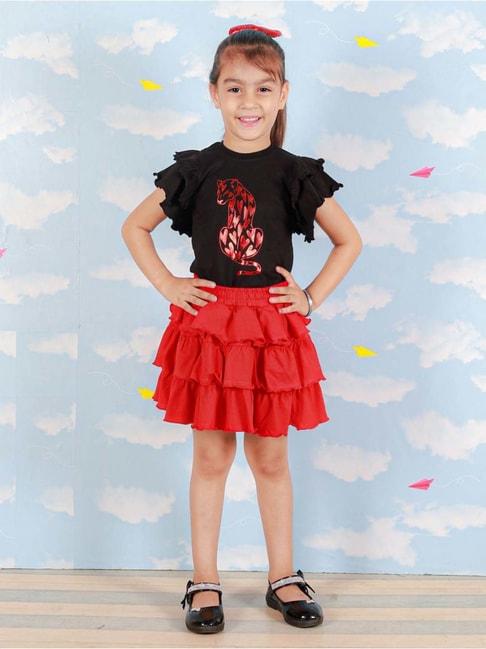 the-mom-store-kids-black-&-red-cotton-printed-top-set