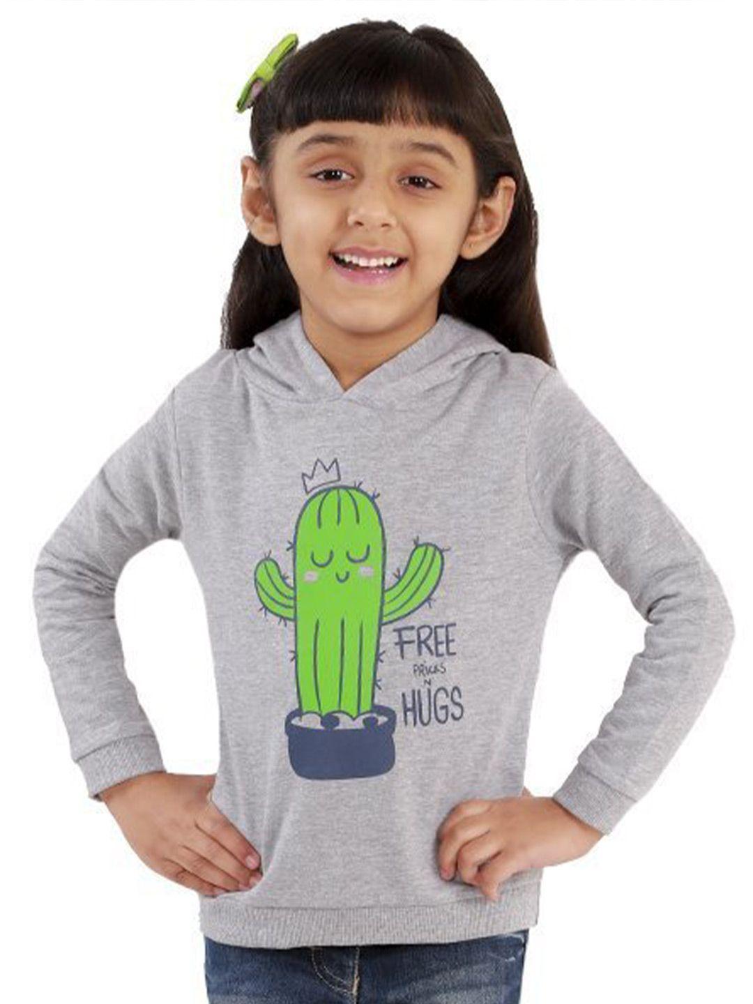 the mom store kids graphic printed hooded cotton pullover sweatshirt