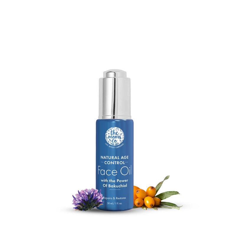 the moms co. natural age control face oil with bakuchiol and vitamin e