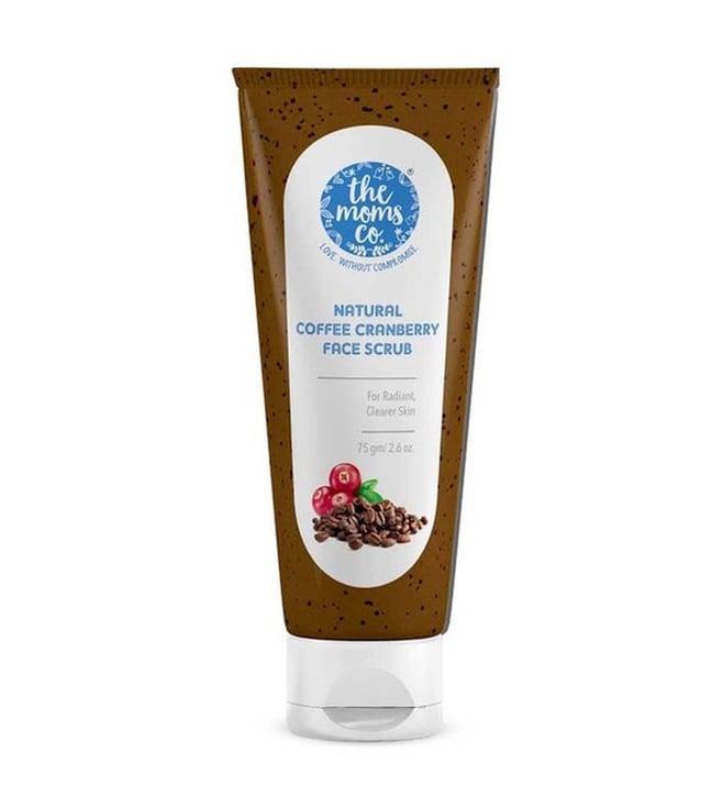 the moms co. natural coffee cranberry face scrub - 75 gm
