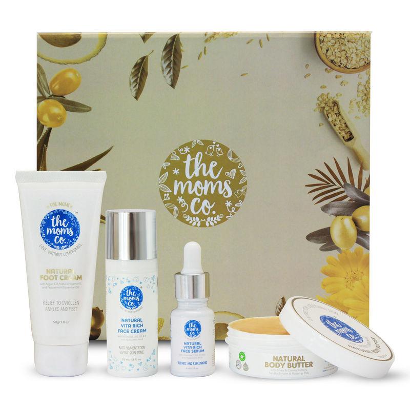 the moms co. natural complete moisturizing set for face and body