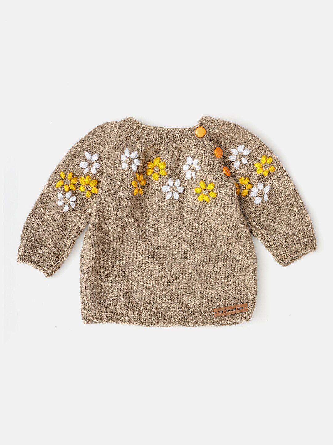 the original knit infants embroidered pullover