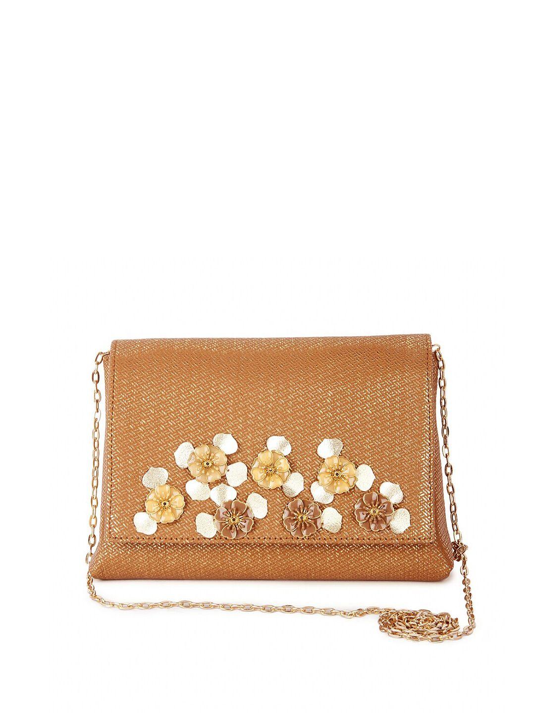 the purple sack gold embroidered purse clutch