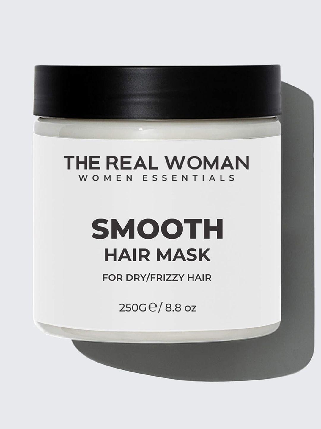 the real woman smooth hair mask for dry+frizzy hair - 250 gm