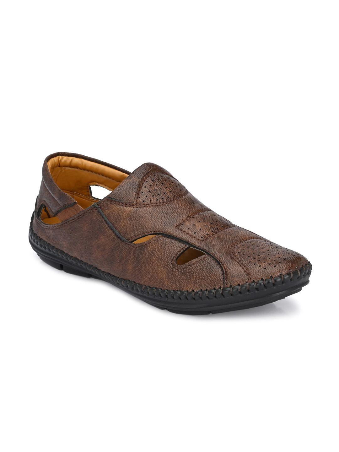 the roadster lifestyle co men brown shoe-style sandals