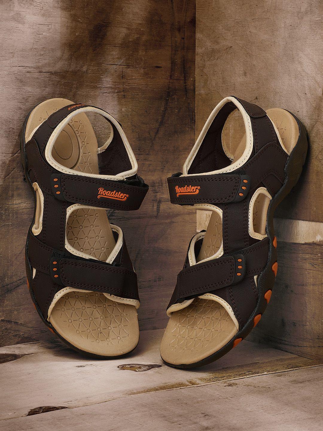 the roadster lifestyle co men coffee brown sports sandals