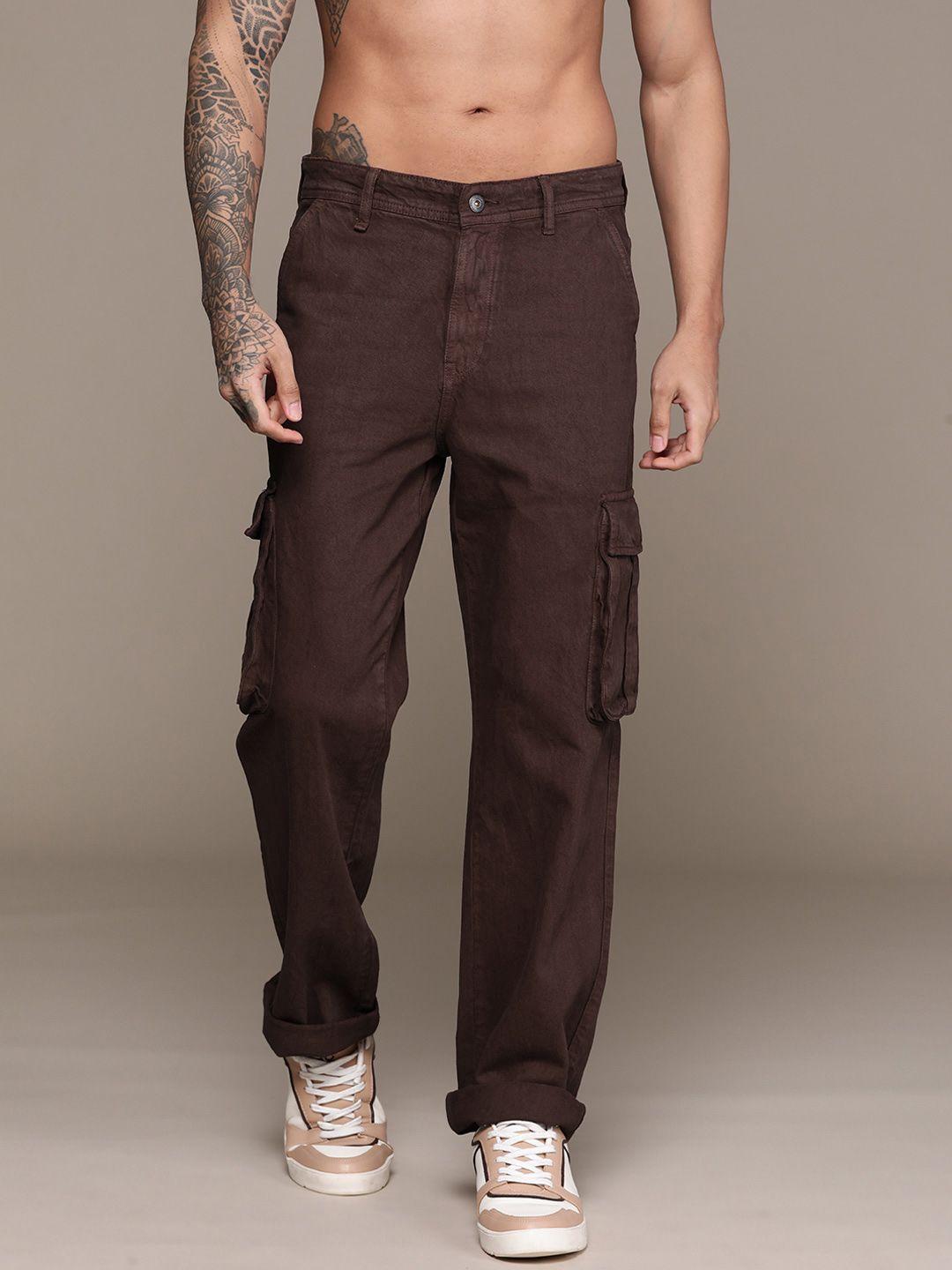 the roadster lifestyle co. men straight fit cargo jeans