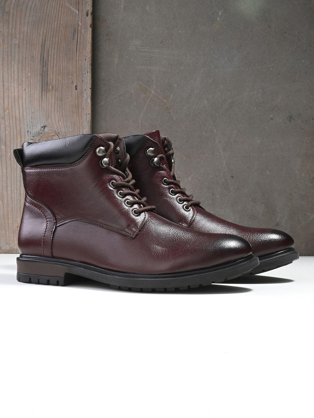 the roadster lifestyle co. men textured regular boots