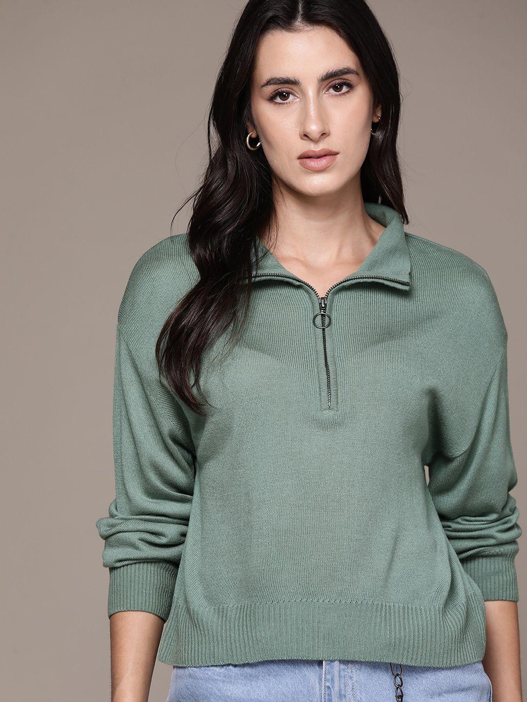 the roadster lifestyle co. mock collar acrylic pullover