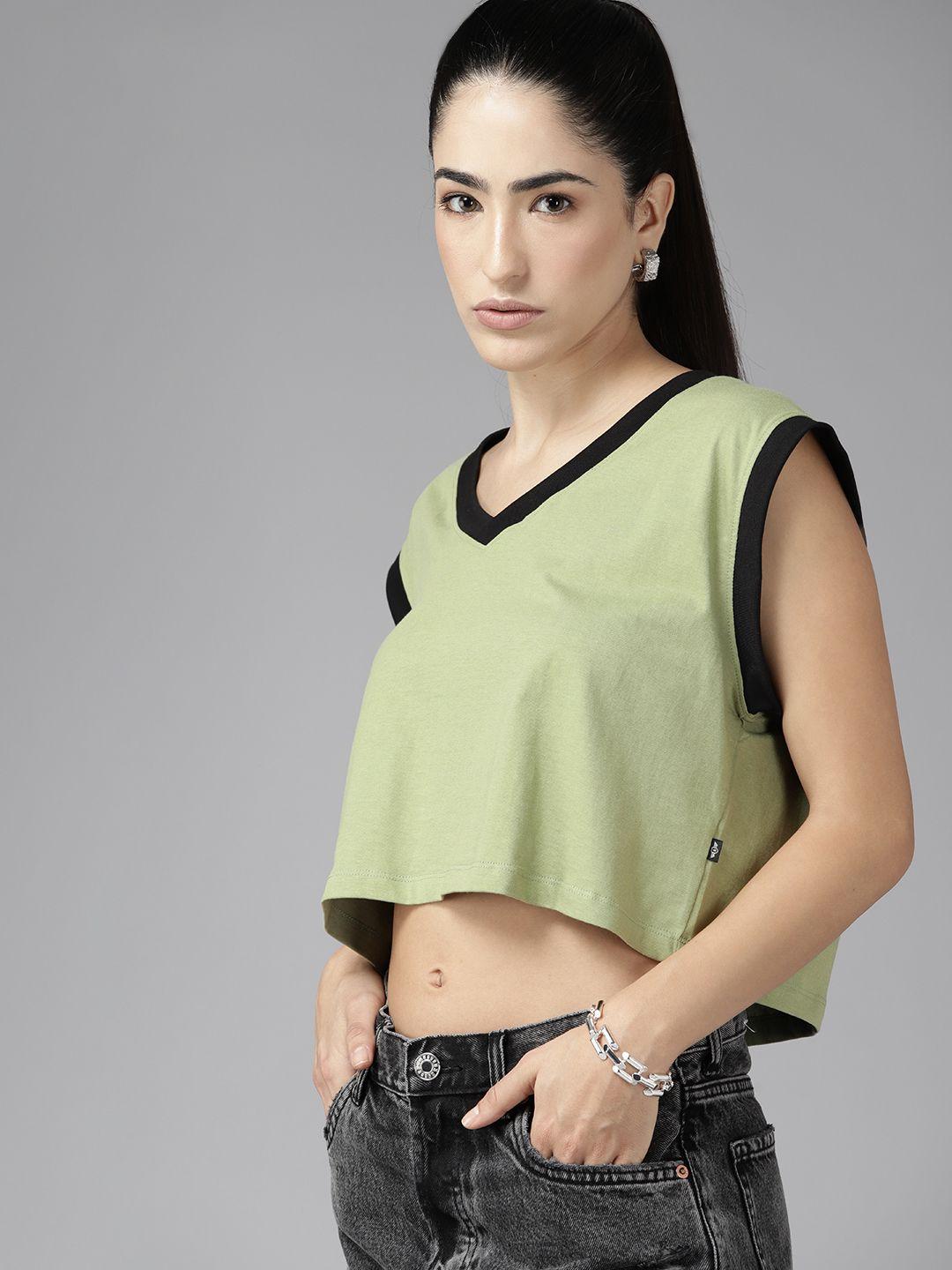 the roadster lifestyle co. pure cotton boxy crop t-shirt