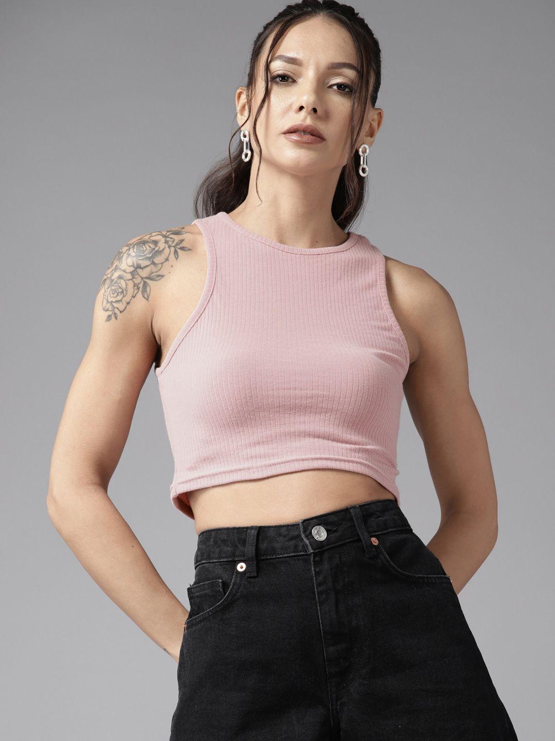 the roadster lifestyle co. sleeveless ribbed fitted crop top