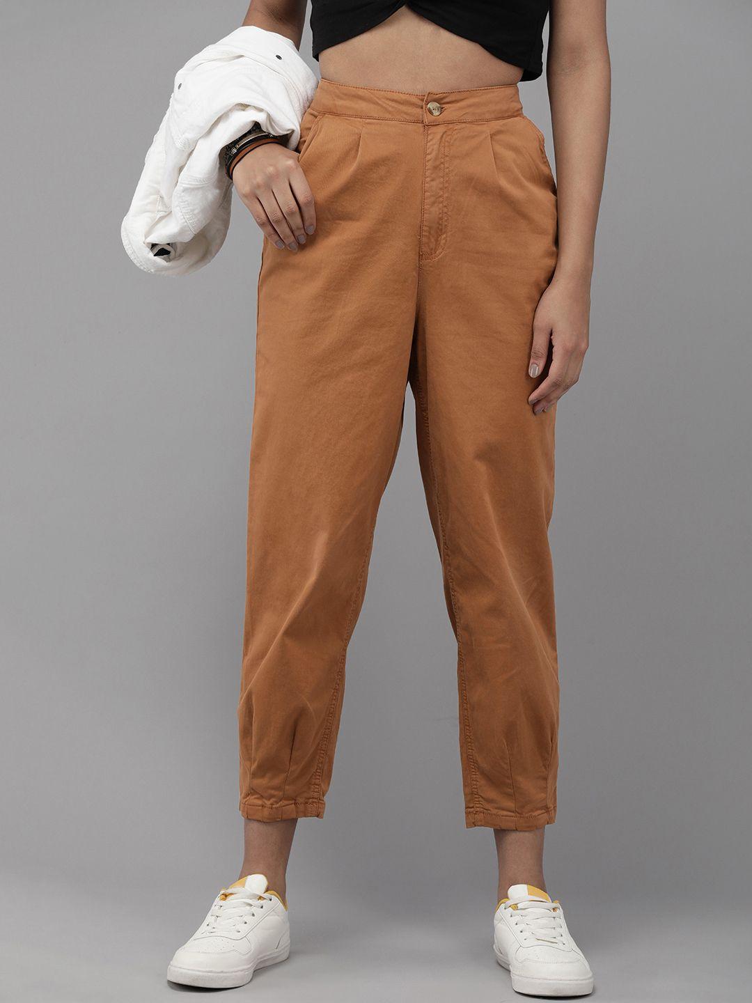 the roadster lifestyle co. women cropped trousers