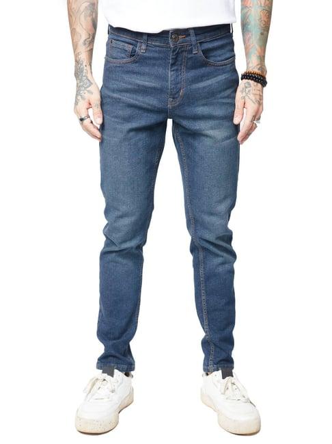 the souled store blue slim fit jeans