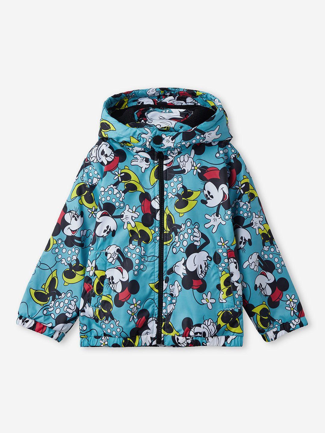 the souled store boys minnie mouse printed lightweight padded jacket