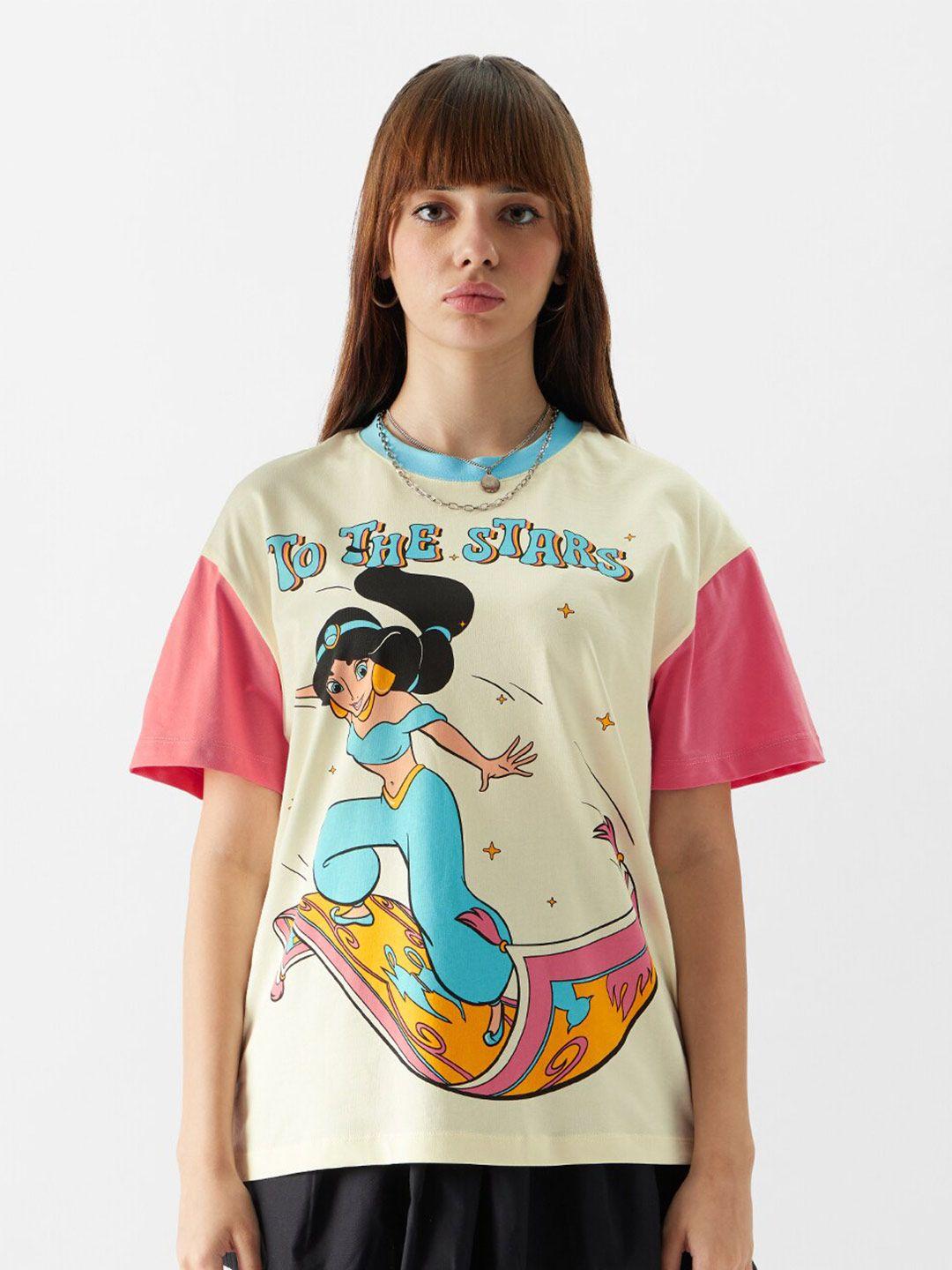 the souled store disney graphic printed cotton t-shirt