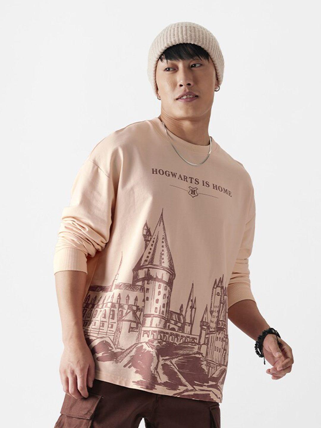 the souled store graphic printed oversized pure cotton t-shirt