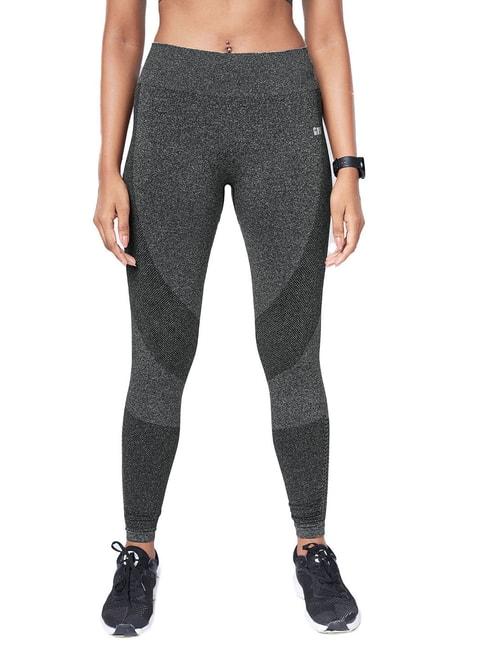 the souled store grey mid rise training tights