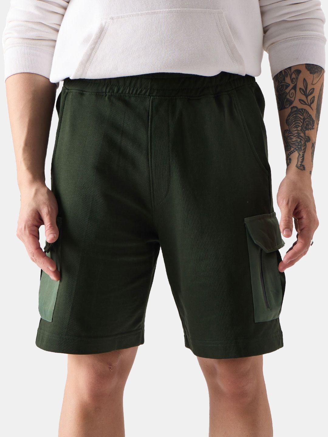 the souled store men mid-rise cargo shorts