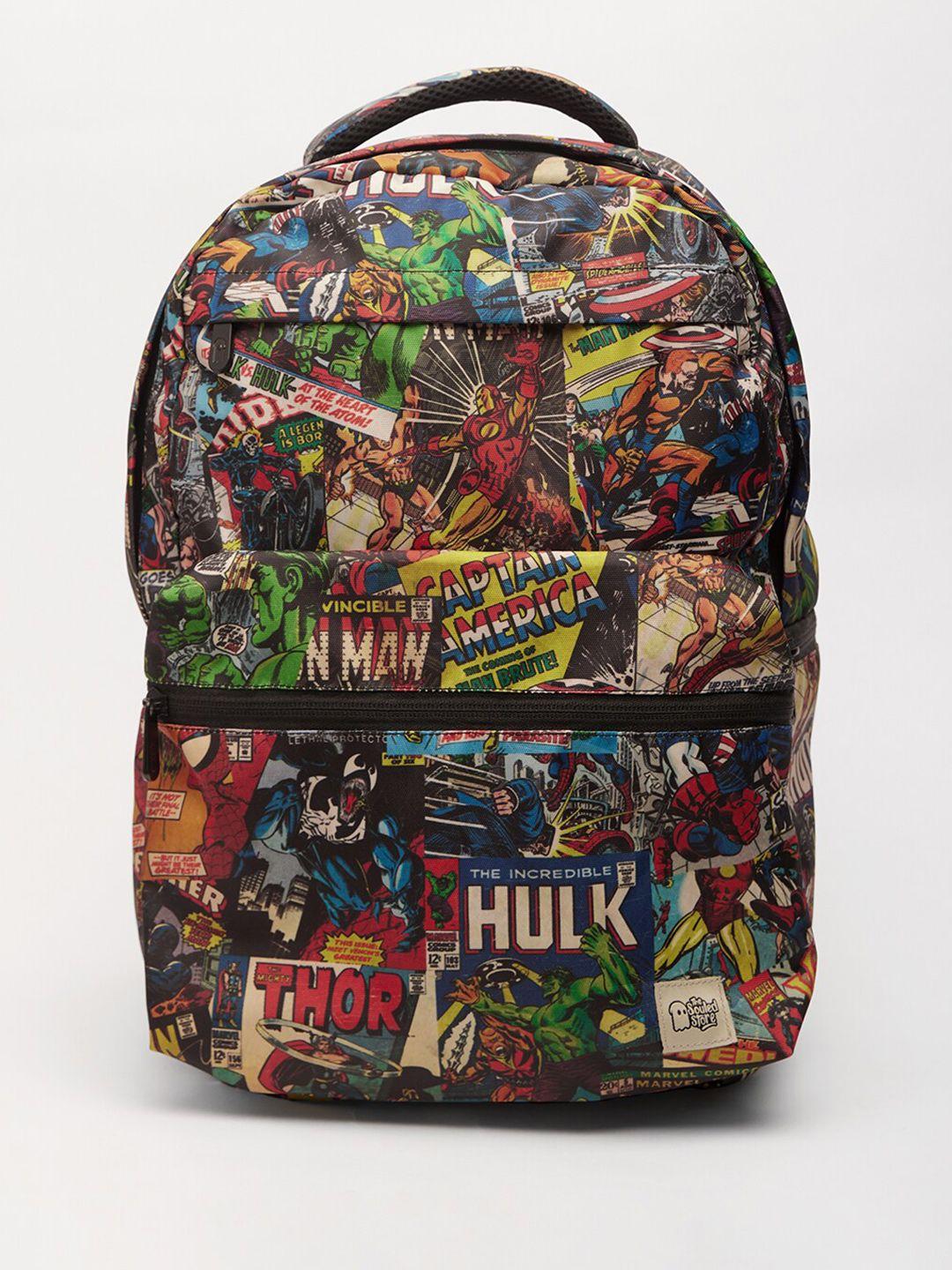 the souled store men multicoloured graphic backpack