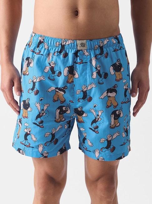 the souled store popeye multicolor regular fit printed boxer shorts