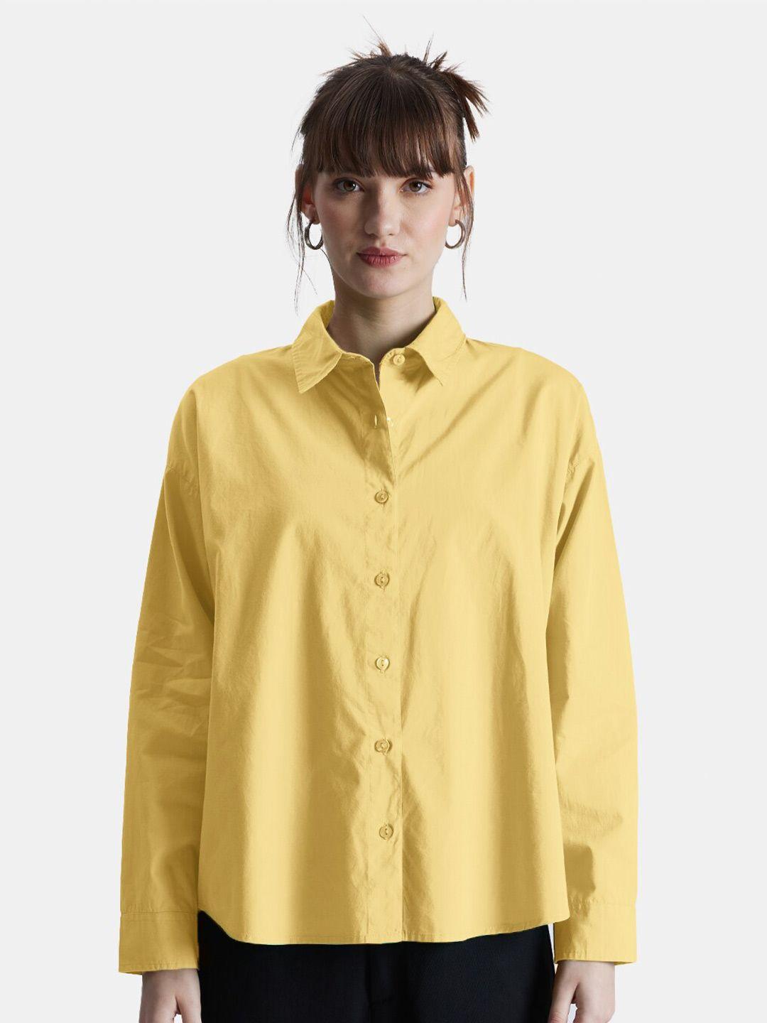 the souled store relaxed boxy cotton casual shirt
