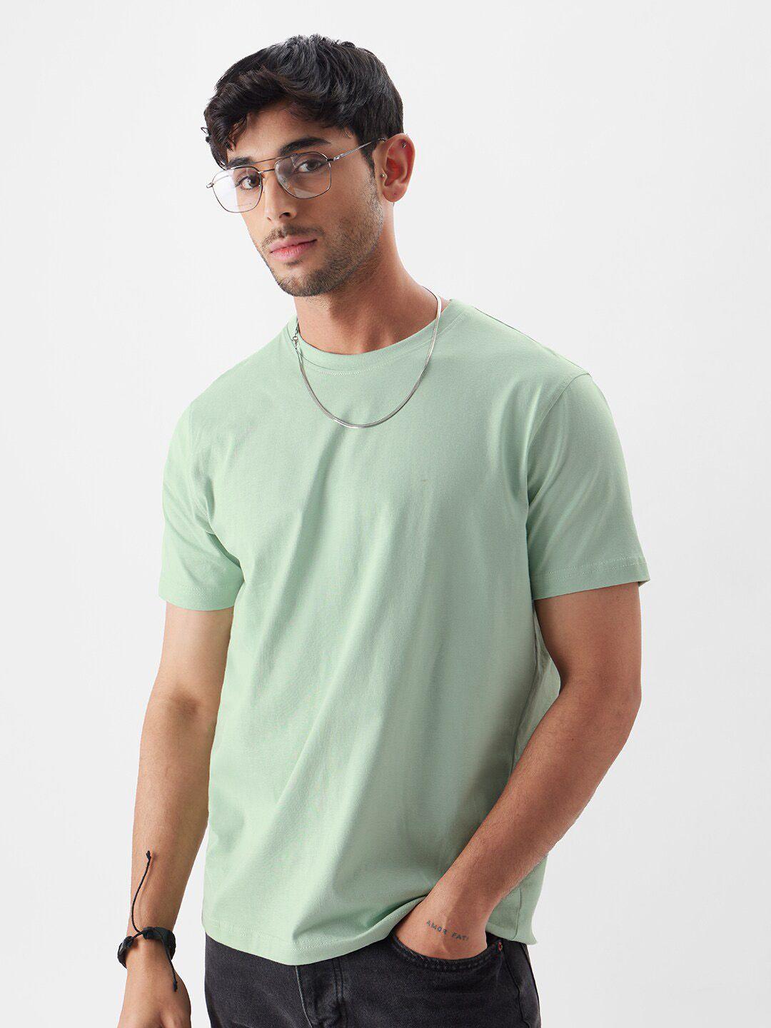 the souled store round neck cotton t-shirt