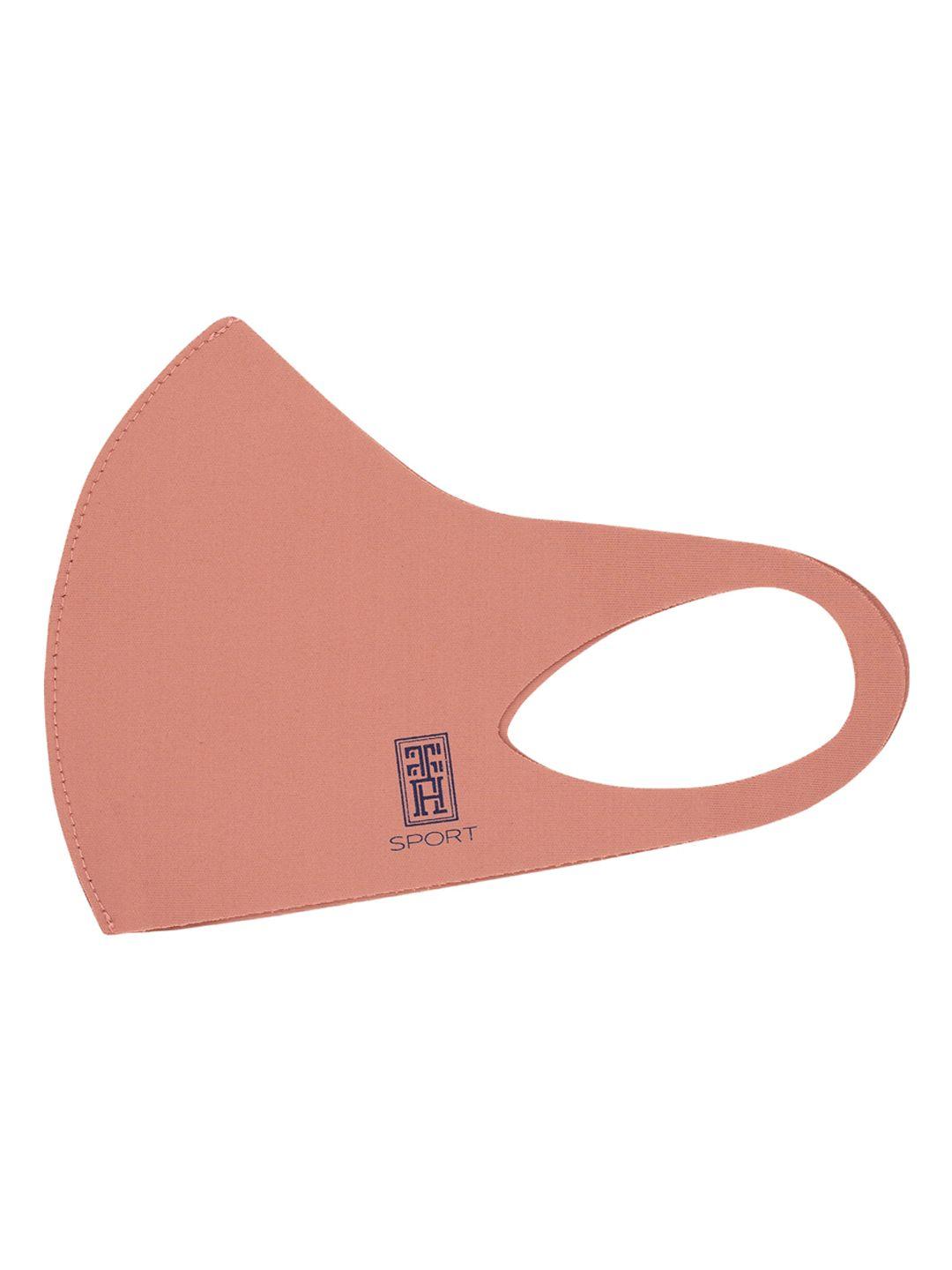 the tie hub kids pink solid single ply reusable sports outdoor cloth mask