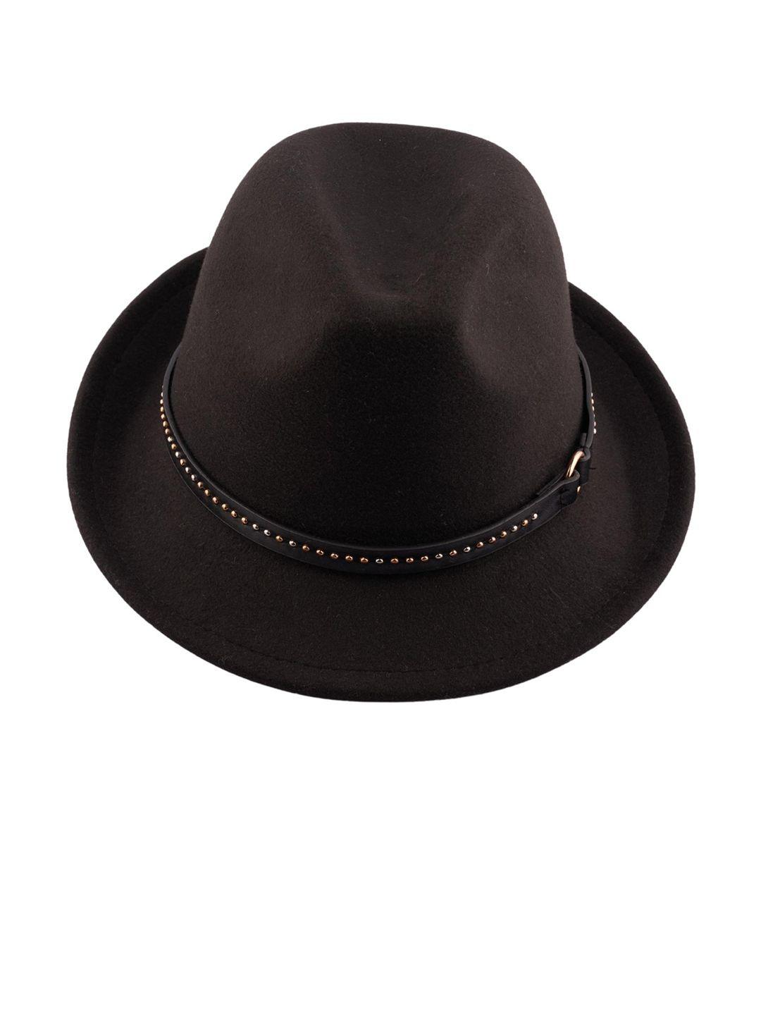 the tie hub men black fedora hat