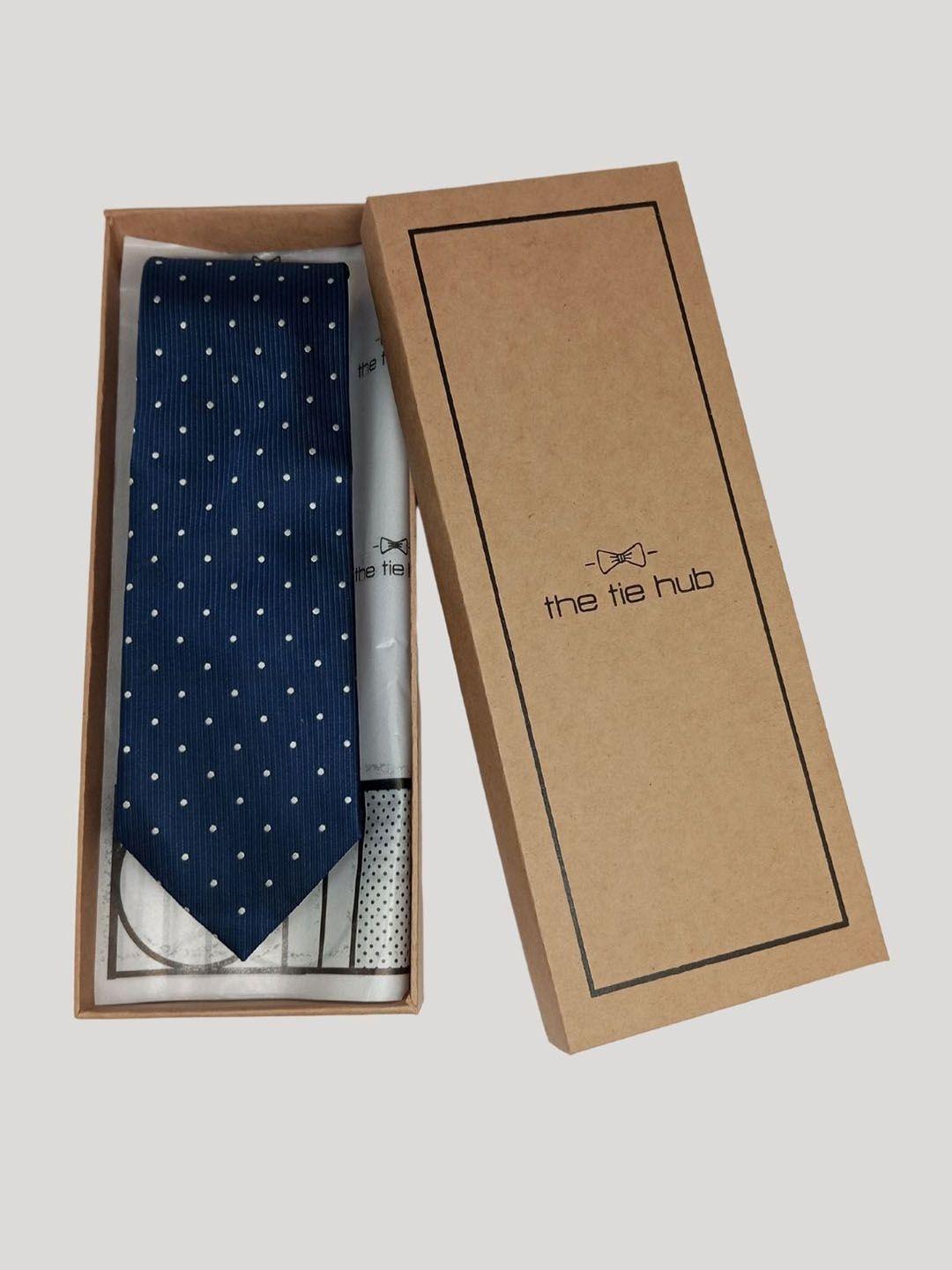 the tie hub men printed silk broad tie