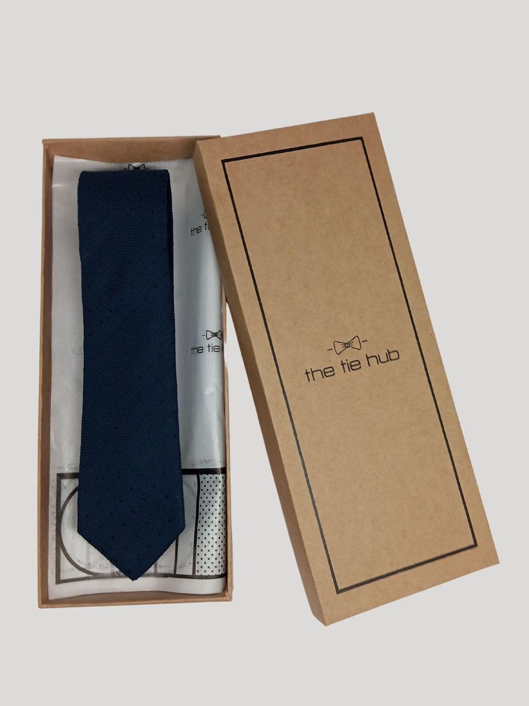 the tie hub men woven design silk skinny tie