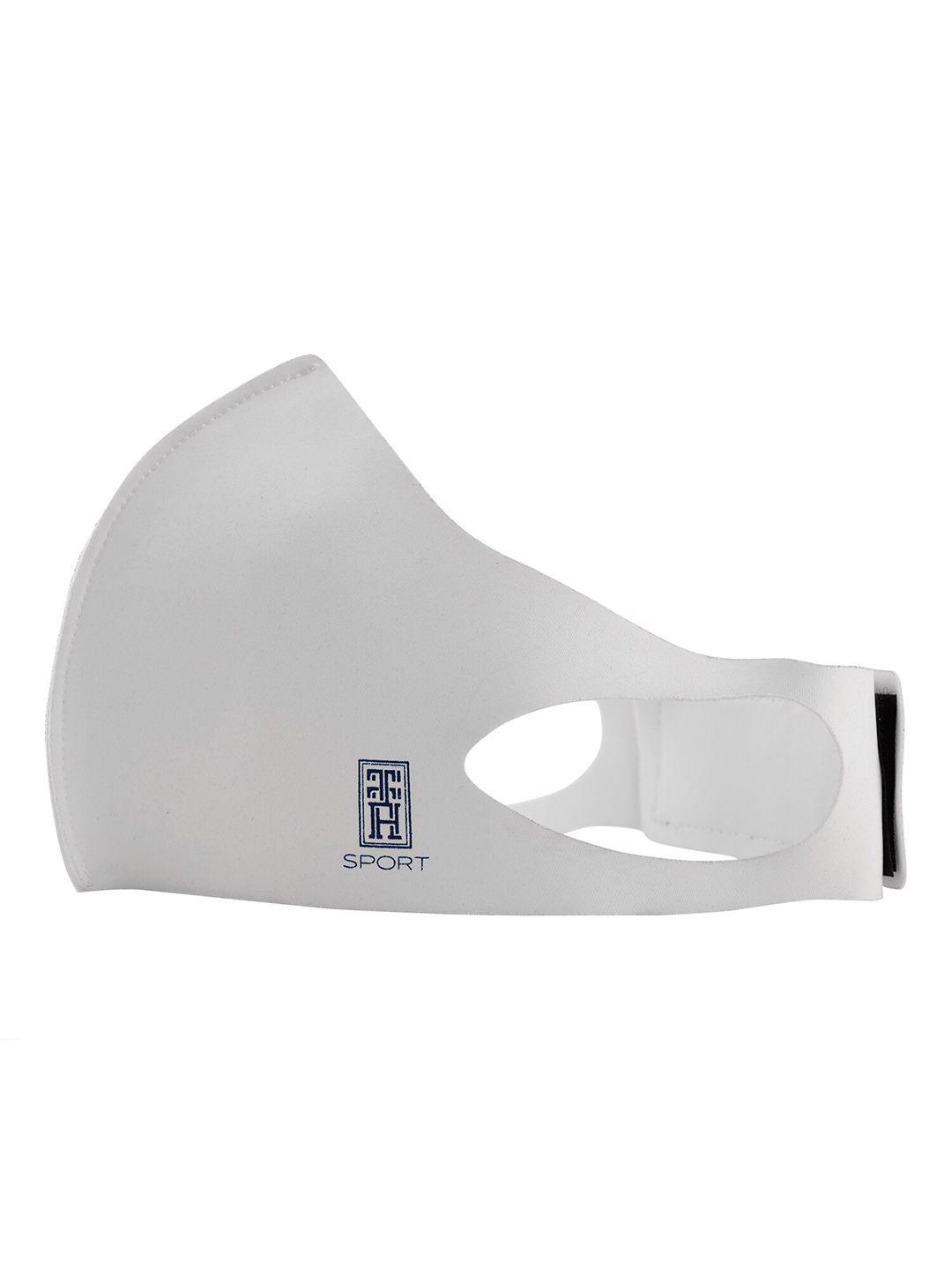 the tie hub unisex white solid 1-ply cloth mask