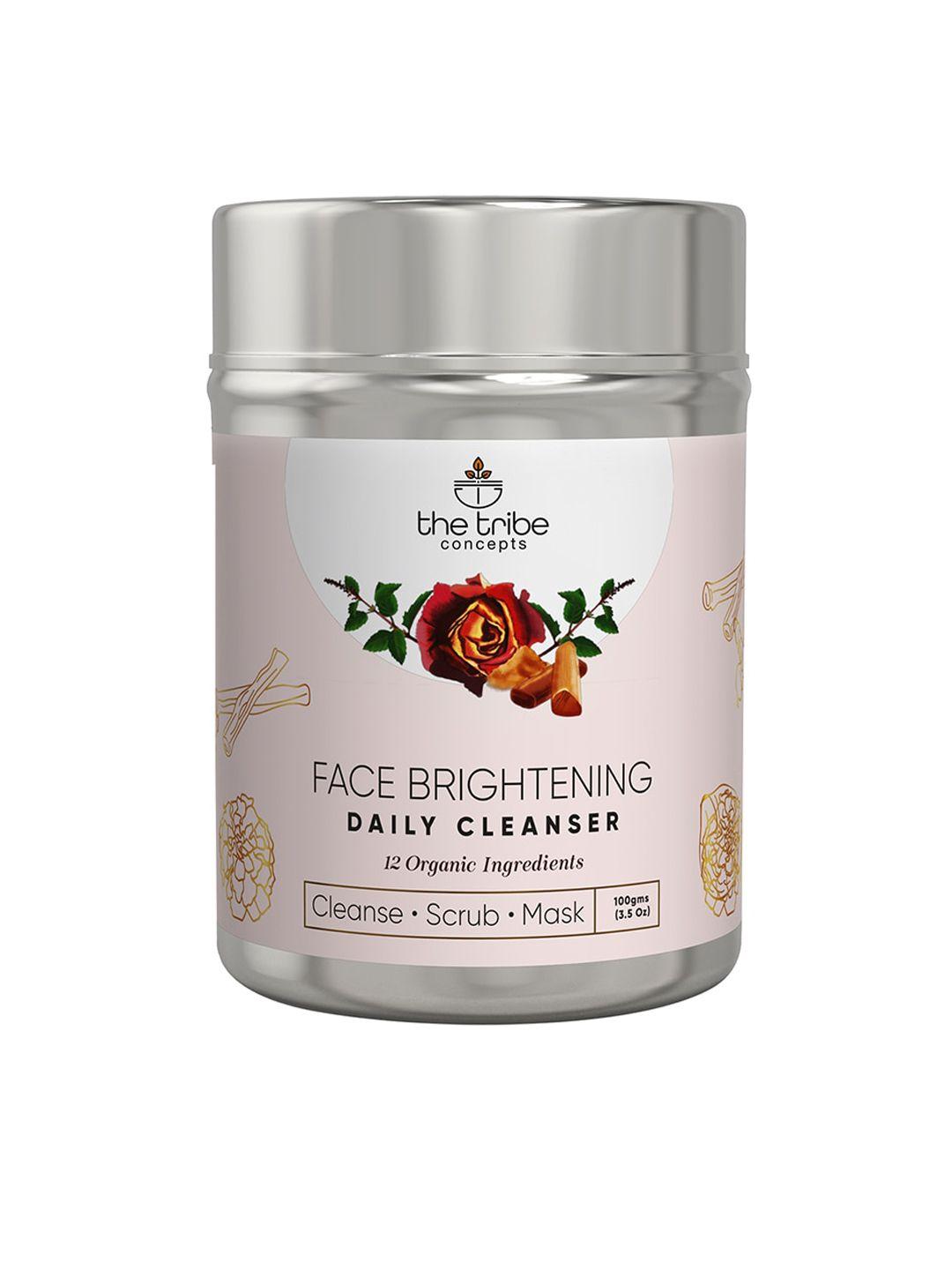 the tribe concepts 12 organic ingredients face brightening daily cleanser 100gm