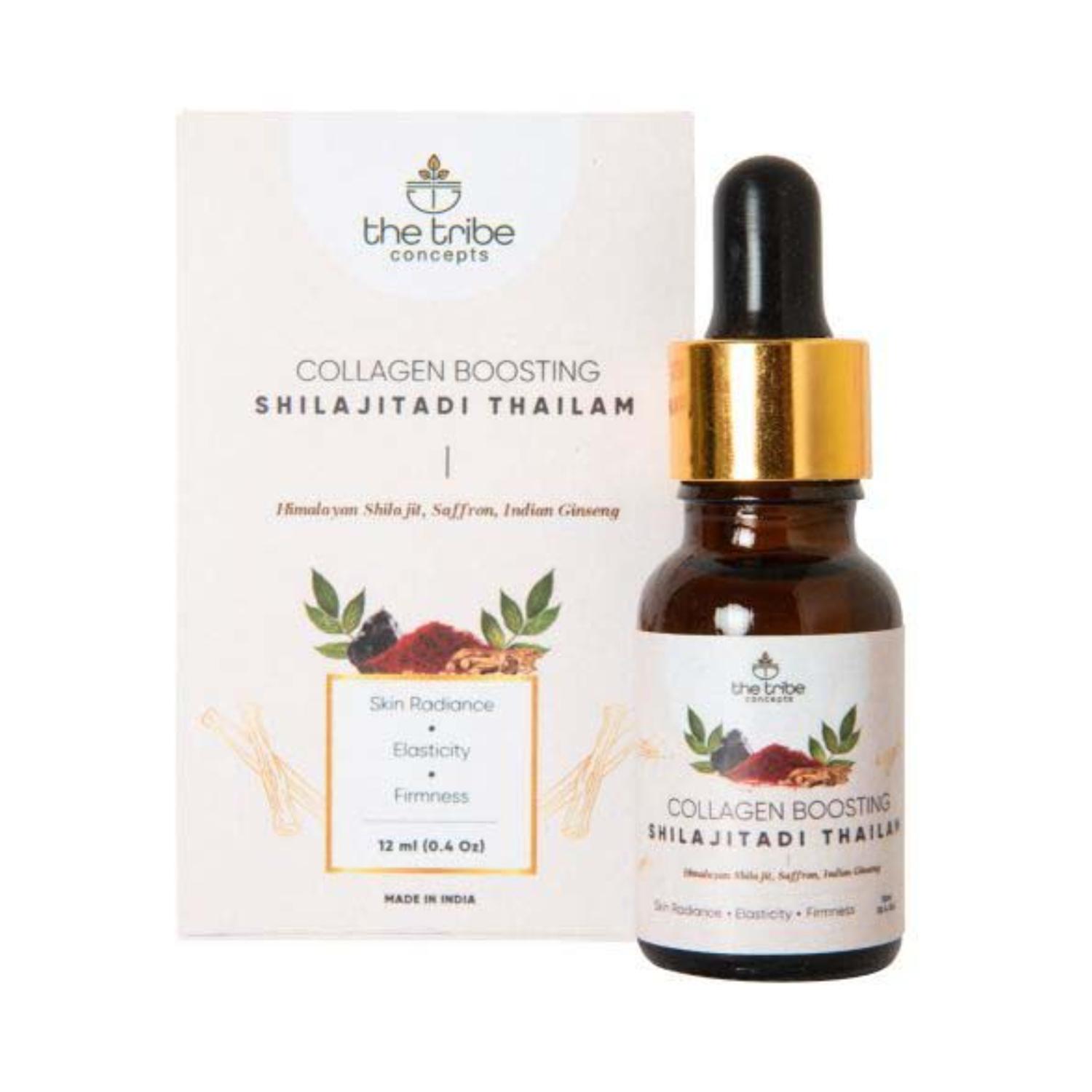 the tribe concepts collagen boosting shilajitadi thailam face oil (12ml)