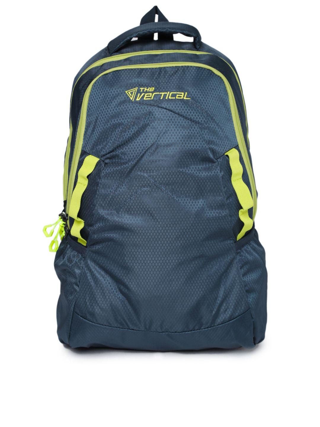 the vertical unisex navy laptop backpack
