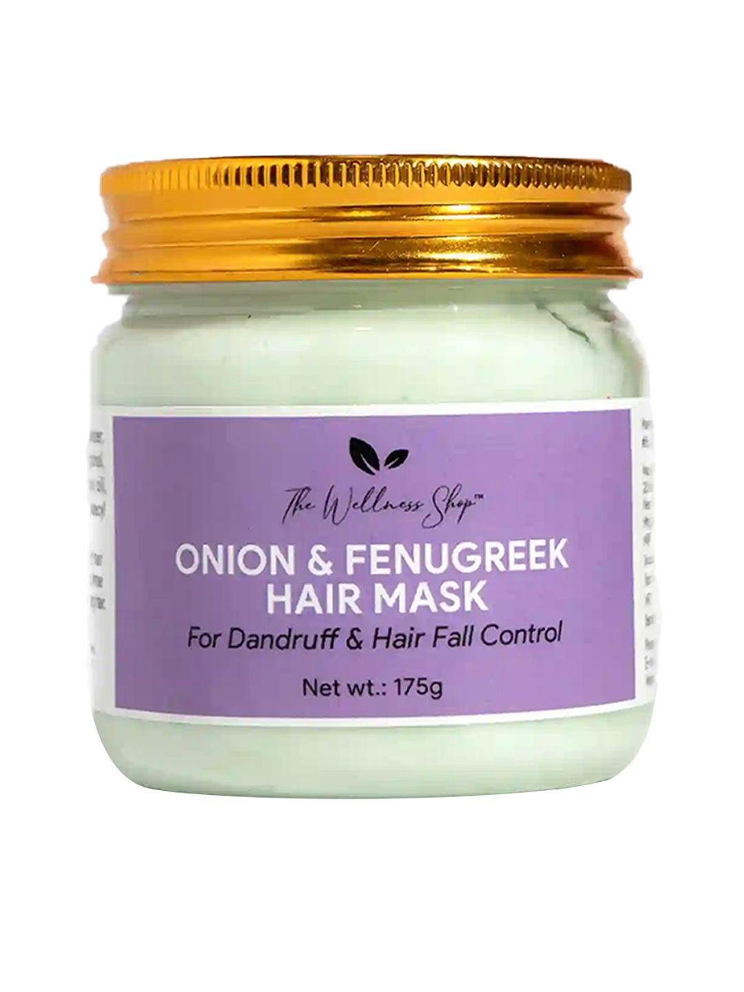 the wellness shop onion & fenugreek hair mask for dandruff & hair fall control - 175g