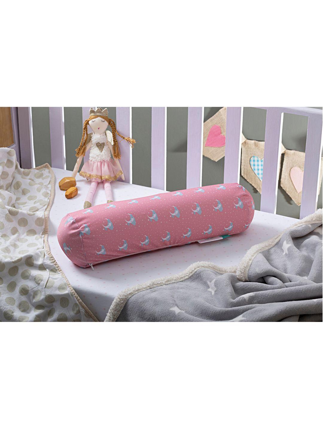 the white willow unisex kids pink set of 2 memory foam baby printed bolsters