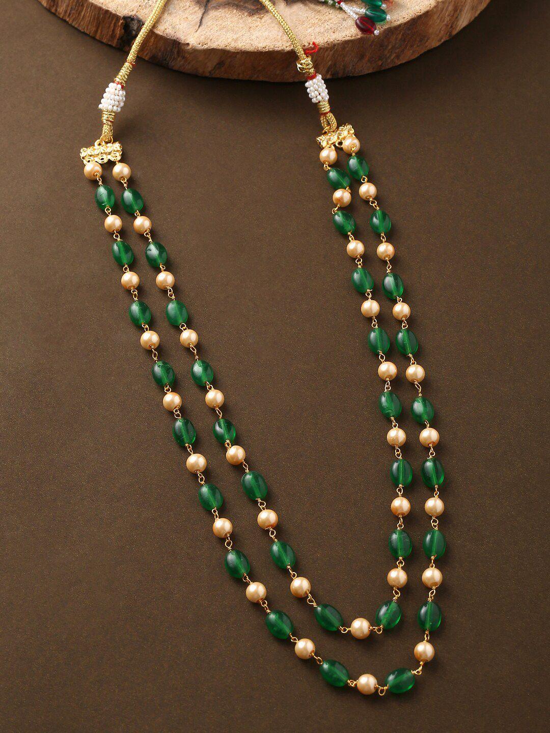 the aab studio women green necklace and chains
