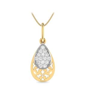 the alessandra yellow gold diamond pendant