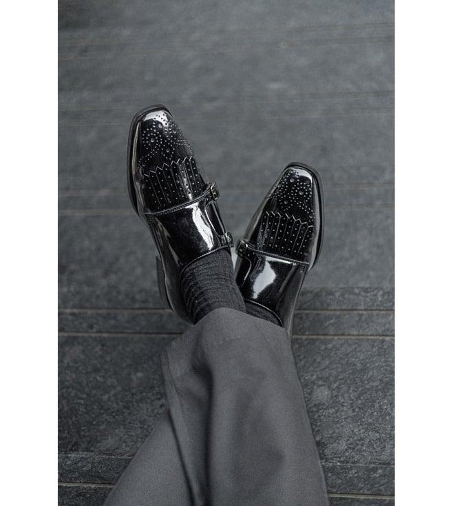 the alternate black monk straps with fringe detail