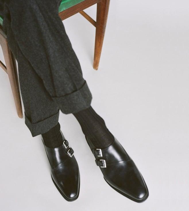 the alternate monk strap shoes - black